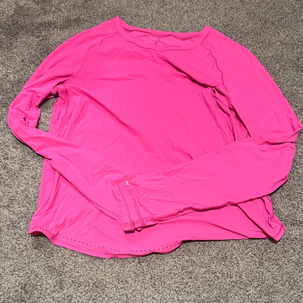 Pink Long Sleeve lululemon top